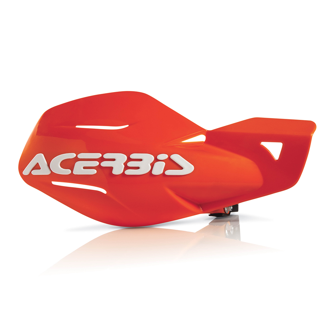 Acerbis Uniko MX Handguards - Orange / White