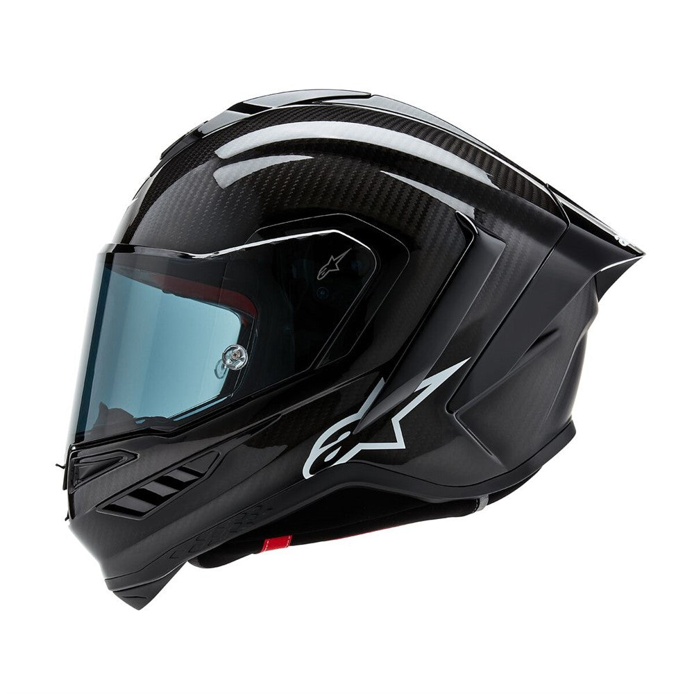 Alpinestars Supertech R10 Helmet - Solid Black Carbon Matte / Gloss