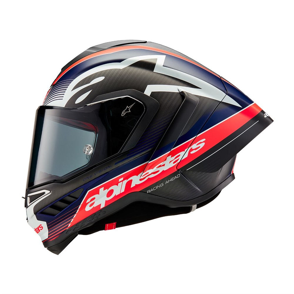 Alpinestars Supertech R10 Helmet - Team Black Carbon / Red / Blue Matt