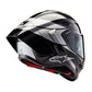 Alpinestars Supertech R10 Helmet - Element Black Carbon / Silver / Black Gloss