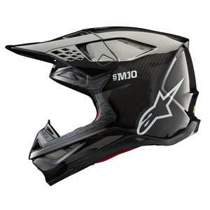 Alpinestars Supertech S-M10 Adult MX Helmet - Carbon Black Gloss