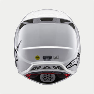 Alpinestars Supertech S-M10 Adult MX Helmet - Solid White Gloss