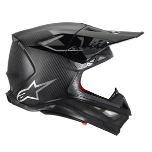 Alpinestars Supertech S-M10 Adult MX Helmet - Black Carbon Matt / Gloss