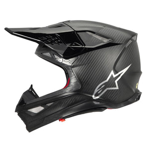 Alpinestars Supertech S-M10 Adult MX Helmet - Black Carbon Matt / Gloss