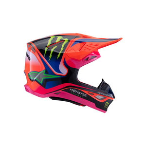 Alpinestars Supertech S-M10 Adult MX Helmet - Deegan Orange / Purple / Pink Gloss