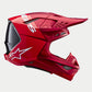 Alpinestars Supertech S-M10 Adult MX Helmet - Flood Red Fluoro / Red Matt / Gloss