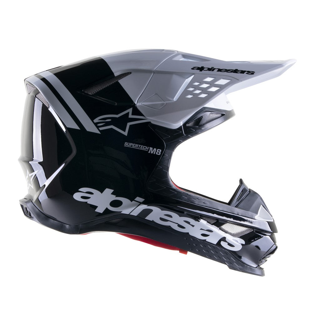 Alpinestars SM8 Adult MX Helmet - Radium 2 Black/White