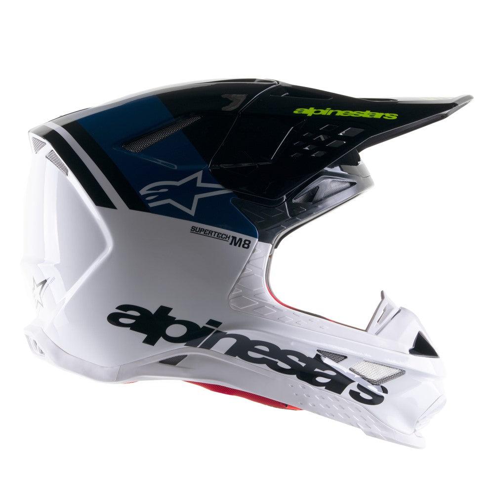 Alpinestars SM8 Adult MX Helmet - Radium 2 Nightlife UCLA Blue/White
