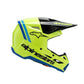 Alpinestars S-M3 Youth MX Helmet - Radium Yellow / Black / Blue Gloss