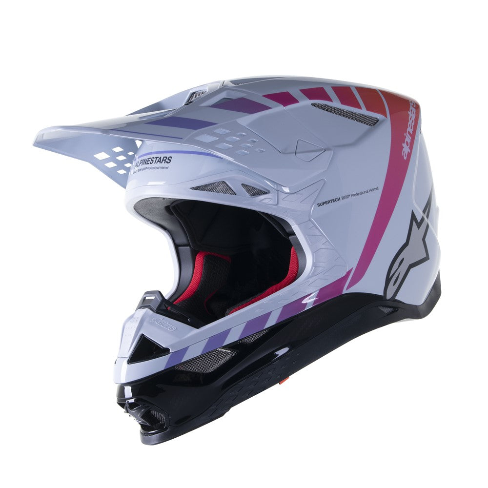 Alpinestars Supertech S-M10 Helmet Daytona 23 Haze Grey/Orange Fluoro/Rhodamine