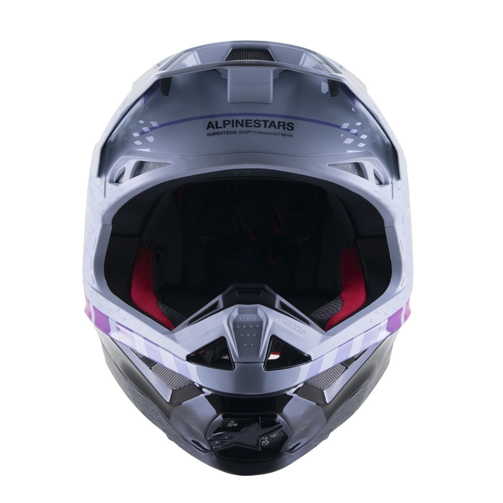 Alpinestars Supertech S-M10 Helmet Daytona 23 Haze Grey/Orange Fluoro/Rhodamine