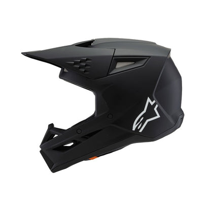 Alpinestars S-M3 Youth MX Helmet - Solid Black Matte