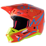 Alpinestars S-M5 Adult MX Helmet - Action Orange Fluro/Cyan/Yellow