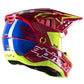 Alpinestars S-M5 Adult MX Helmet - Action Bright Red/White/Yellow