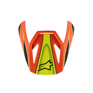 Alpinestars S-M3 Youth Visor - Fray Black / Orange / Yellow Fluoro Gloss