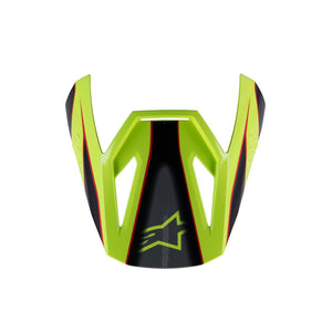 Alpinestars S-M3 Youth Visor - Fray Red / Yellow Fluoro / Black Gloss