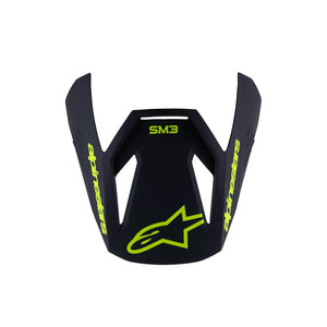 Alpinestars S-M3 Youth Visor - Radium Black / Yellow Fluoro Gloss