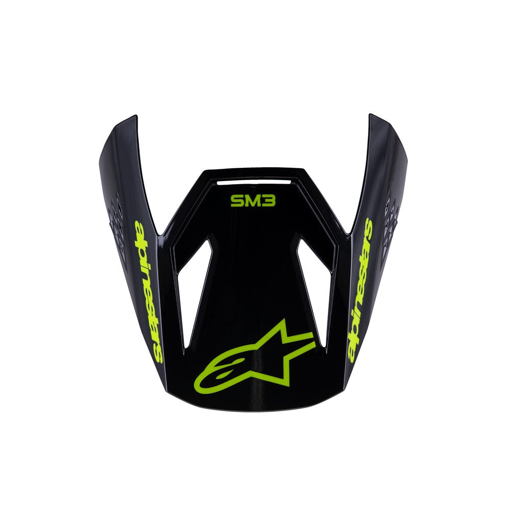 Alpinestars S-M3 Youth Visor - Radium Black / Yellow Fluoro Matte