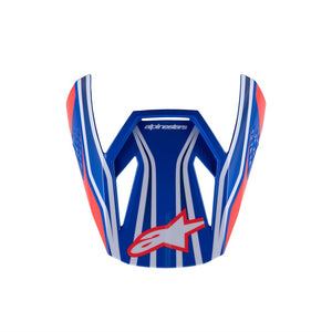 Alpinestars S-M3 Youth Visor -  Wurx Blue / Red / White / Black Gloss