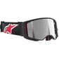 Alpinestars Supertech Corp MX Goggles - Black / Red - Mirror Silver Lens