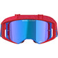 Alpinestars Supertech Corp MX Goggles - Red / Blue - Mirror Blue Lens