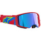 Alpinestars Supertech Corp MX Goggles - Red / Blue - Mirror Blue Lens