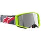 Alpinestars Supertech Corp MX Goggles - Yellow Fluoro / Red - Mirror Silver Lens