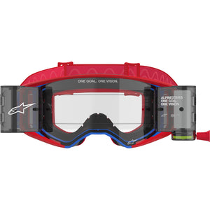 Alpinestars Supertech Corp MX Goggles - Red / Blue - Clear Roll Off System