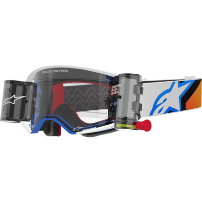 Alpinestars Supertech Corp MX Goggles - Blue / Orange - Clear Roll Off System