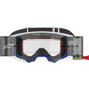 Alpinestars Supertech Corp MX Goggles - Blue / Orange - Clear Roll Off System