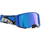 Alpinestars Supertech Stream MX Goggles - Blue - Mirror Blue Lens