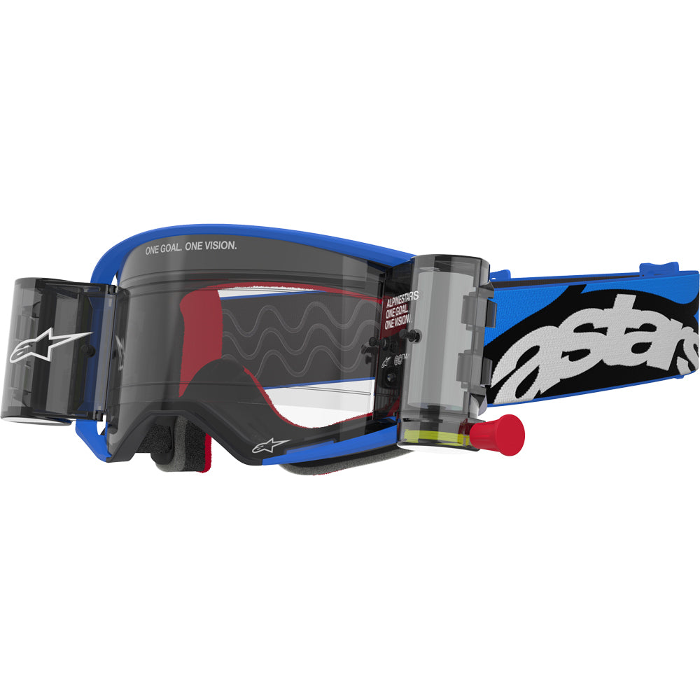 Alpinestars Supertech Stream MX Goggles - Blue - Clear Roll Off System