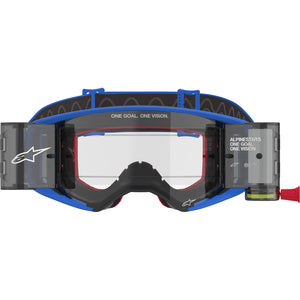 Alpinestars Supertech Stream MX Goggles - Blue - Clear Roll Off System