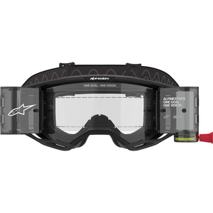 Alpinestars Vision 8 MX Goggles - Corp Black - Clear Roll Off System