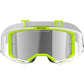 Alpinestars Vision 8 MX Goggles - Wordmark White / Yellow Fluoro - Mirror Silver Lens