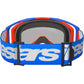 Alpinestars Vision 8 MX Goggles - Wordmark Blue / Orange - Mirror Red Lens