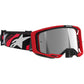 Alpinestars Vision 8 MX Goggles - Luar Red / Black - Mirror Silver Lens