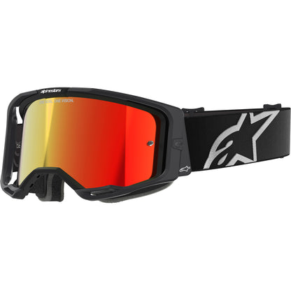 Alpinestars Vision 8 MX Goggles - Corp Black - Mirror Red Lens