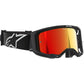 Alpinestars Vision 8 MX Goggles - Corp Black - Mirror Red Lens