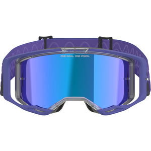 Alpinestars Vision 8 MX Goggles - Corp Purple - Mirror Blue Lens