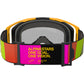 Alpinestars Vision 8 MX Goggles - Corp Yellow / Pink - Mirror Red Lens