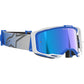 Alpinestars Vision 8 MX Goggles - Corp Blue / White - Mirror Blue Lens