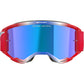 Alpinestars Vision 5 MX Goggles - Corp Red / White / Blue - Mirror Blue Lens