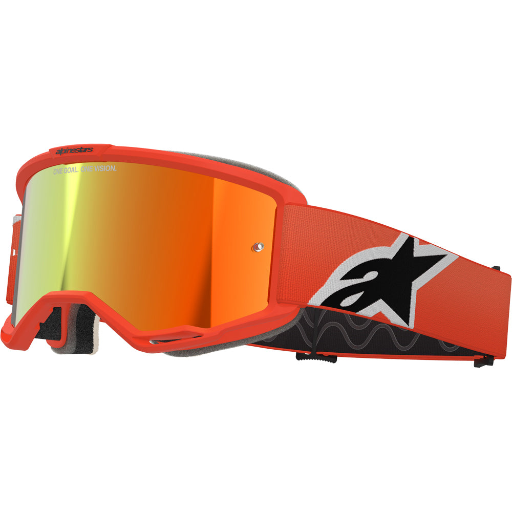 Alpinestars Vision 5 MX Goggles - Corp Orange - Mirror Red Lens