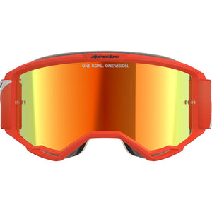 Alpinestars Vision 5 MX Goggles - Corp Orange - Mirror Red Lens