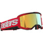 Alpinestars Vision 5 MX Goggles - Blaze Red - Mirror Gold Lens