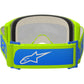 Alpinestars Vision 5 MX Goggles - Blaze Fluoro Yellow / Blue - Mirror Blue lens