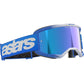 Alpinestars Vision 5 MX Goggles - Blaze Blue - Mirror Blue Lens