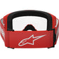 Alpinestars Vision 3 Wordmark MX Goggles - Red - Clear Lens