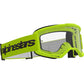 Alpinestars Vision 3 Wordmark MX Goggles - Yellow Fluoro - Clear Lens